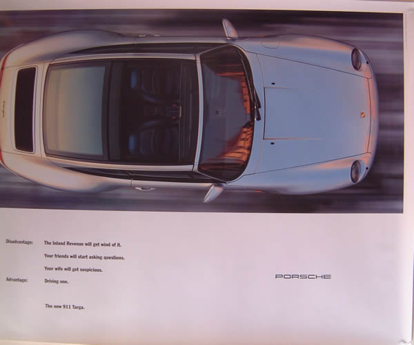993 Targa (1995MY) Ariel View                               